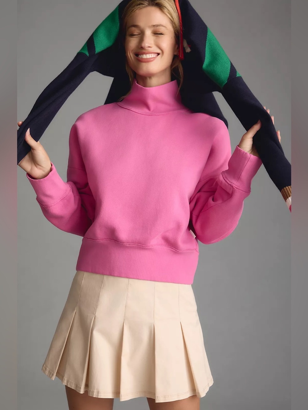 Citizens of Humanity Koya Turtleneck Sweatshirt in Rosey Size S Chic Preppy Boho